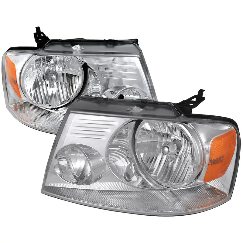 Spec-D 04-08 Ford F-150 Mark Lt Headlights Dual Halo Projector Chrome 1