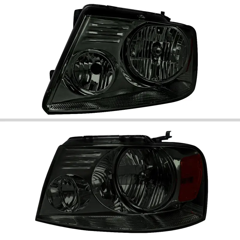 Spec-D 04-08 Ford F-150 Mark Lt Headlights Oem Style Smoked/Amber 2