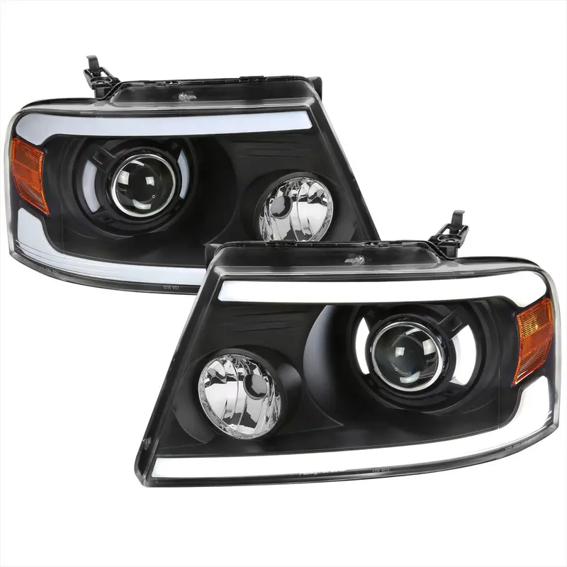Spec-D 04-08 Ford F150 06-08 Lincoln Mark Headlights Black 1