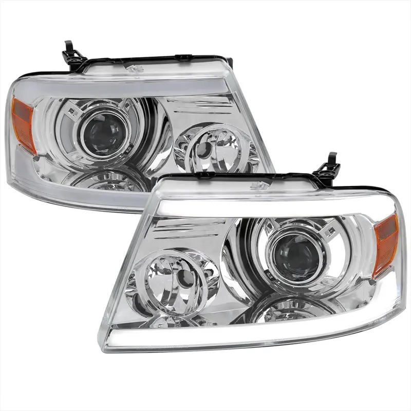 Spec-D 04-08 Ford F150 06-08 Lincoln Mark Headlights Chrome 1