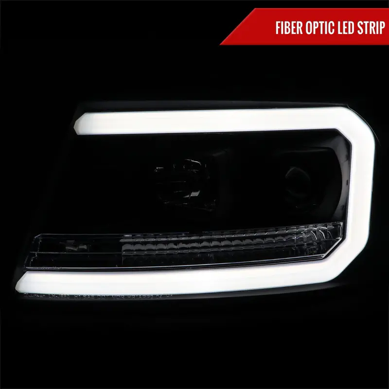 Spec-D 04-08 Ford F150/06-08 Lincoln Mark Lt Headlights Led Bar Black 2