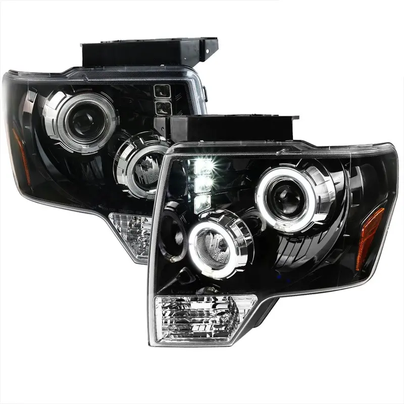 Spec-D 04-08 Ford F150 06-08 Lincoln Mark Projector Headlights Black 1