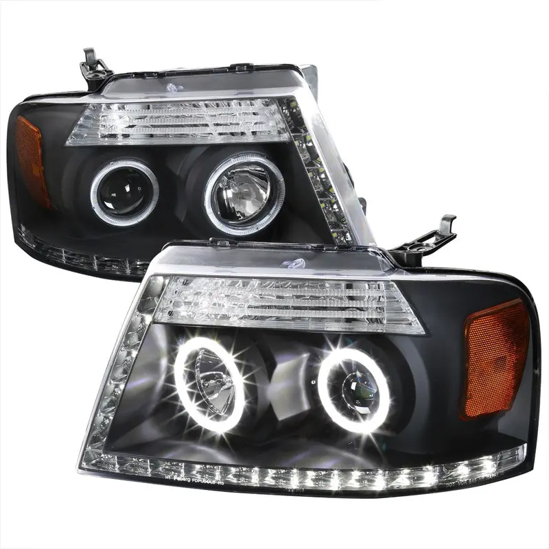 Spec-D 04-08 Ford F150 06-08 Lincoln Mark Projector Headlights Chrome 1