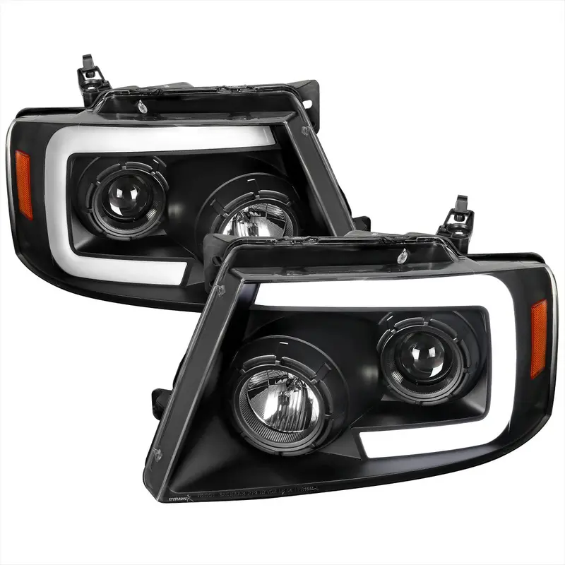 Spec-D 04-08 Ford F150 Projector Headlights Sequential Led Black 1