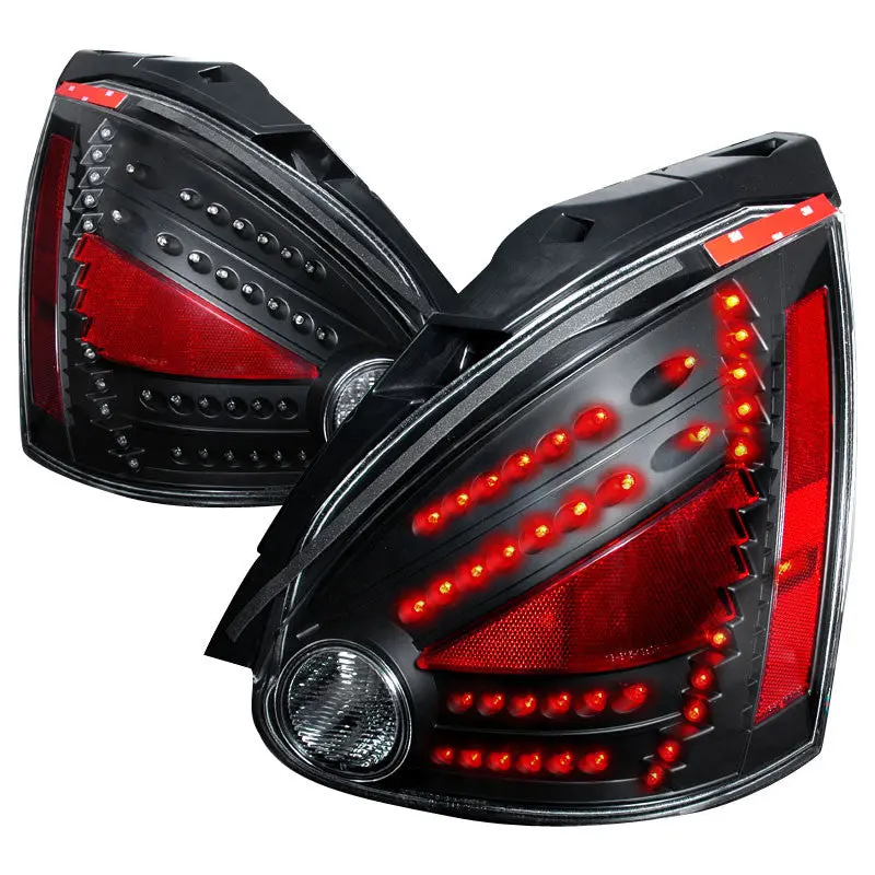 Spec-D 04-08 Nissan Maxima Led Tail Lights Black 1