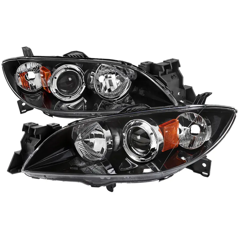 Spec-D 04-09 Mazda 3 4Dr Projector Headlights Black Mz3044jm 1