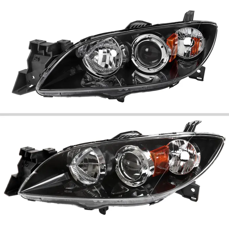 Spec-D 04-09 Mazda 3 4Dr Projector Headlights Black Mz3044jm 2