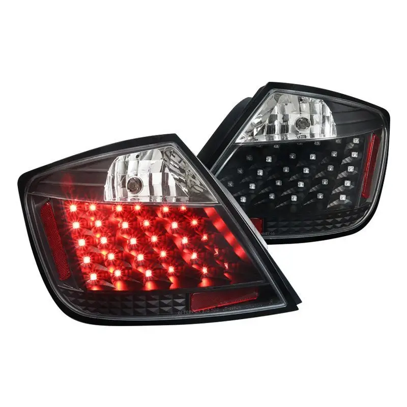 Spec-D 04-10 Scion Tc V2 Led Tail Lights Matte Black/Clear 1