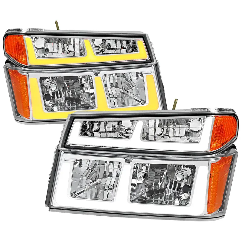 Spec-D 04-12 Chevy Colorado Gmc Canyon Tail Lights Chrome/Clear G3 1