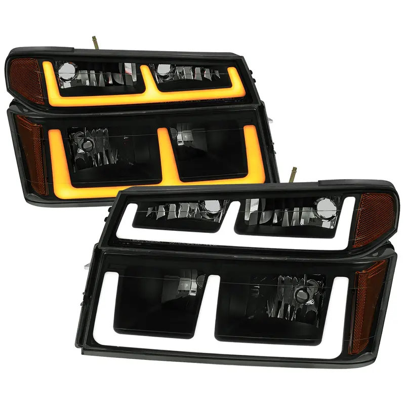 Spec-D 04-12 Colorado Gmc Canyon Headlights Black/Smoked 1