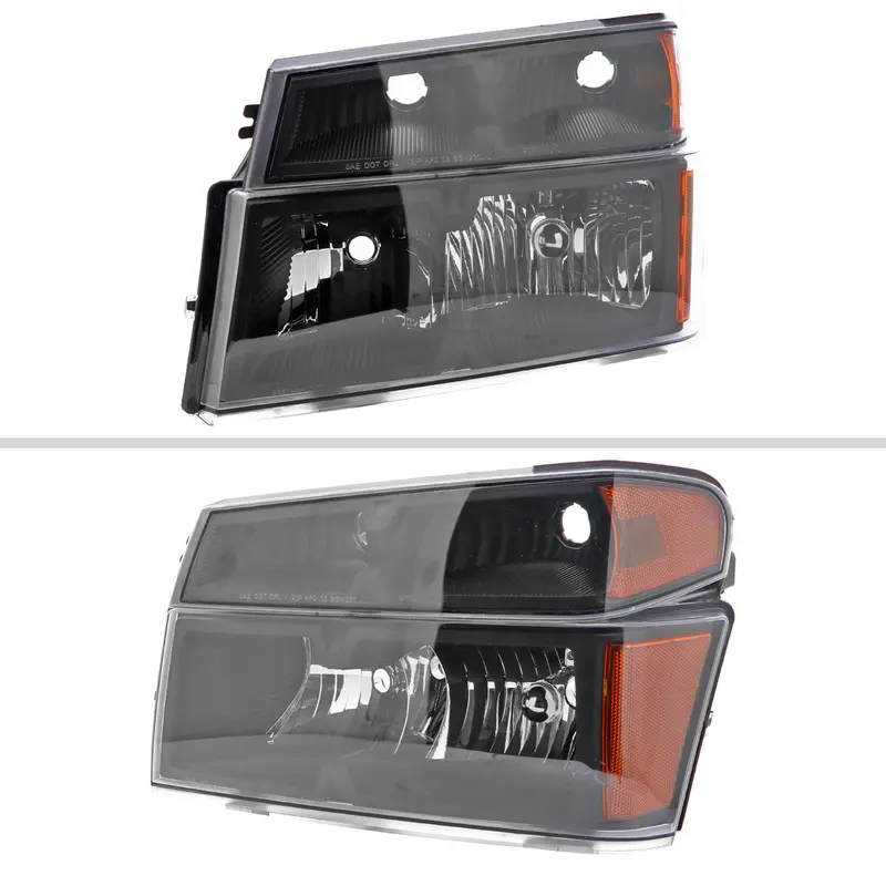Spec-D 04-12 Colorado/Gmc Canyon Headlights Oem Style Black 2