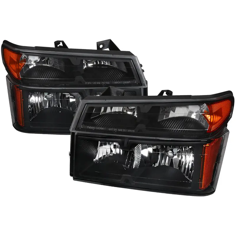 Spec-D 04-12 Colorado Gmc Canyon Isuzu I-Series Oe Headlights Black 1