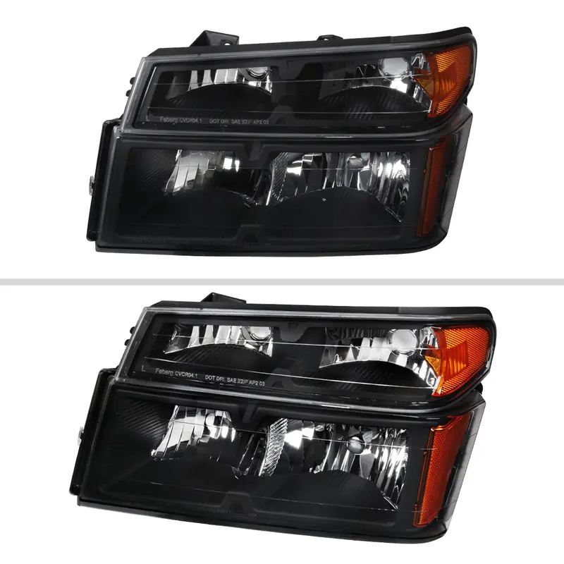 Spec-D 04-12 Colorado Gmc Canyon Isuzu I-Series Oe Headlights Black 2