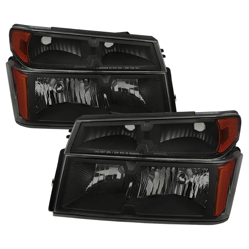 Spec-D 04-12 Colorado/Gmc Canyon Oe Headlights/Corner Lights Smoked 1