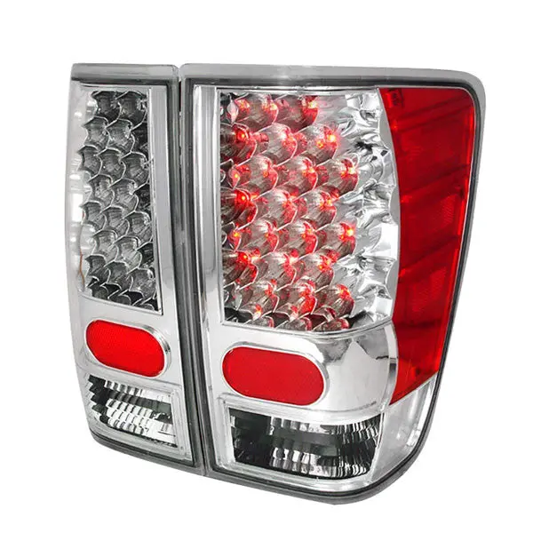 Spec-D 04-12 Nissan Titan Led Tail Lights Chrome 1