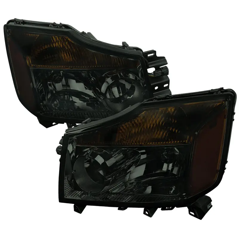 Spec-D 04-15 Nissan Titan 04-07 Armada Headlights Chrome/Smoked 1
