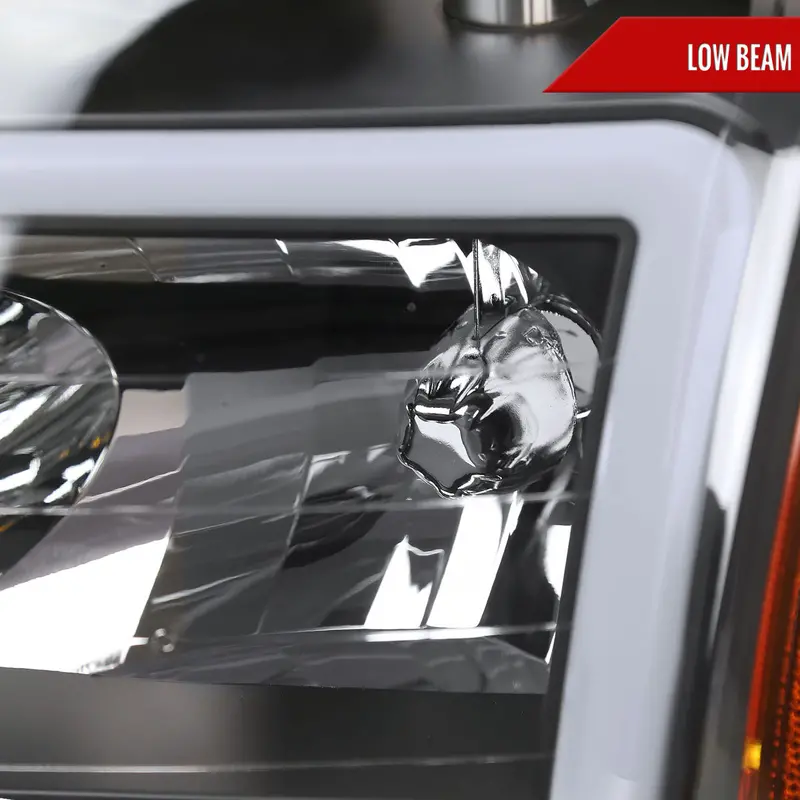 Spec-D 04-15 Nissan Titan/04-07 Armada Headlights Led Bar Black 2