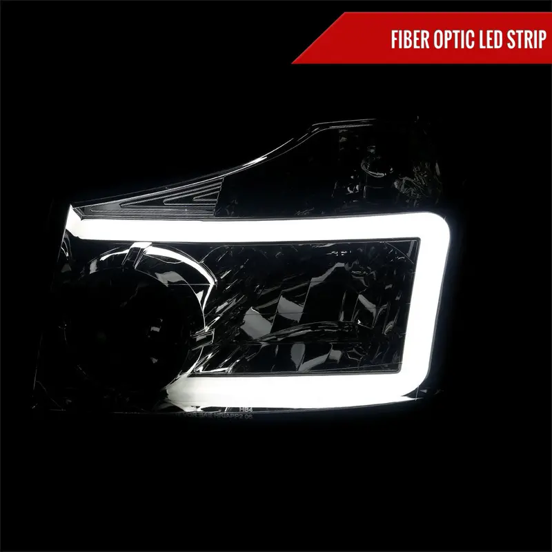Spec-D 04-15 Nissan Titan Headlights Projector Smoked G3 2