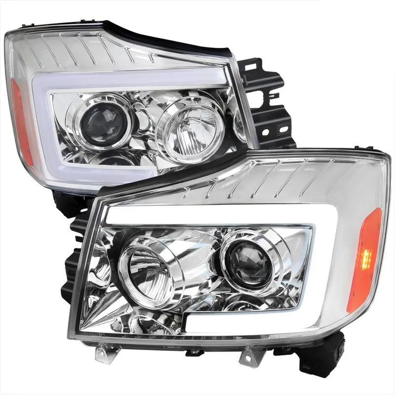 Spec-D 04-15 Nissan Titan Sequential Led Headlights Chrome 1