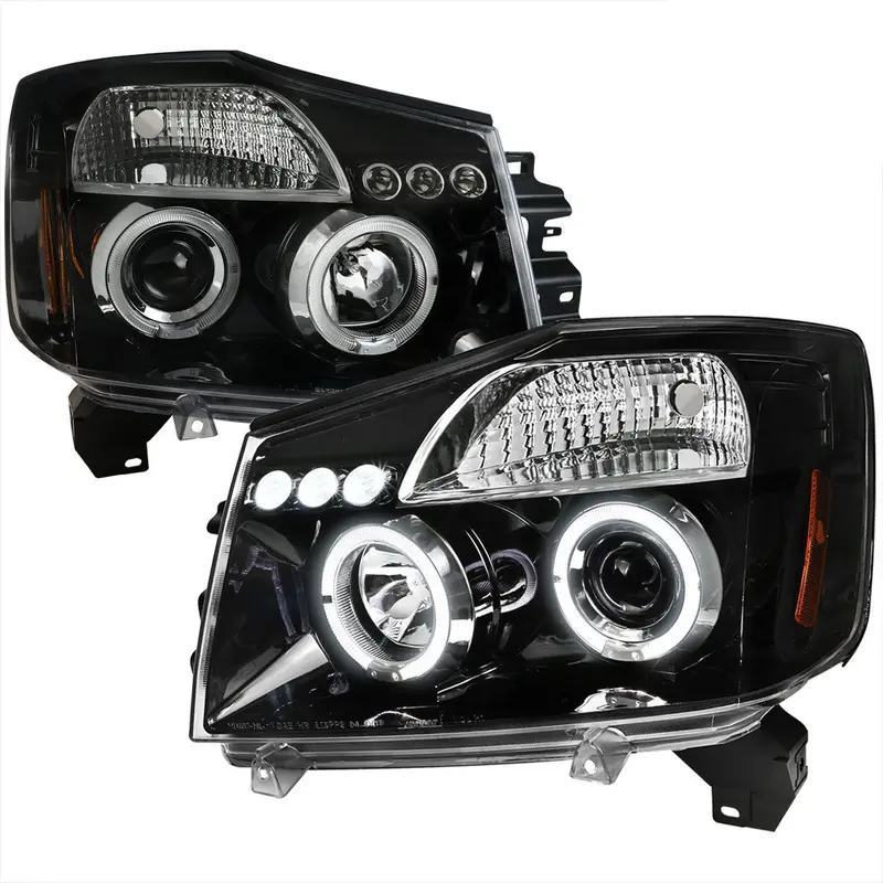 Spec-D 04-15 Titan Dual Halo Led Projector Headlights Black 1