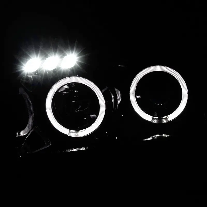 Spec-D 04-15 Titan Dual Halo Led Projector Headlights Black 2