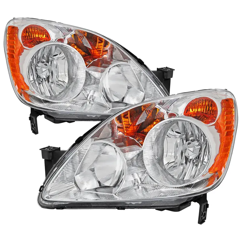 Spec-D 05-06 Honda Cr-V Headlights Jdm Projector Chrome/Clear 1