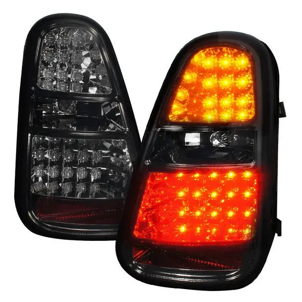 Spec-D 05-06 Mini Cooper S Tail Lights Led Chrome/Smoked 1