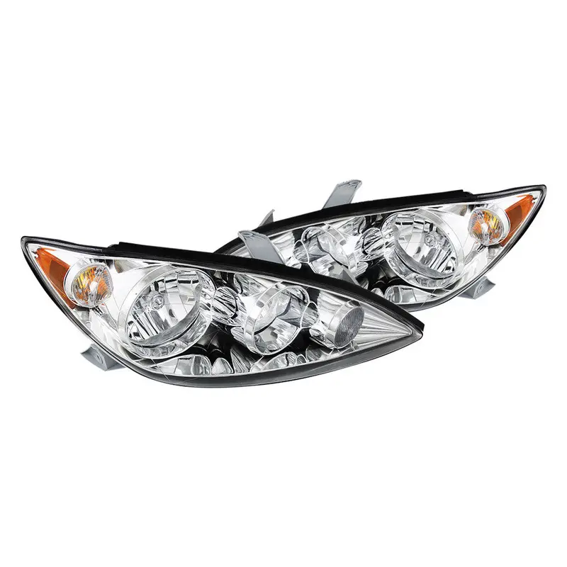 Spec-D 05-06 Toyota Camry Headlights Crystal Chrome/Clear Amber 1