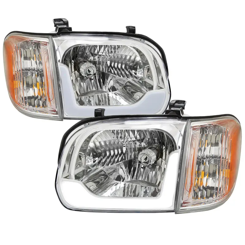 Spec-D 05-06 Toyota Tundra Tail Lights Chrome/Clear G3 1