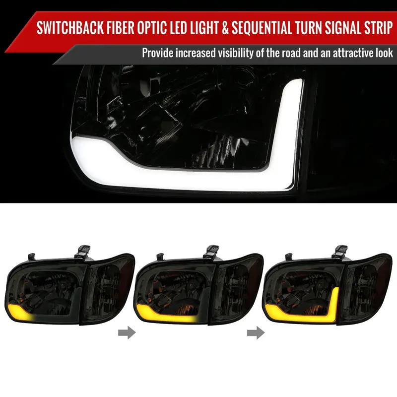 Spec-D 05-06 Toyota Tundra Tail Lights Sequential Smoked 2