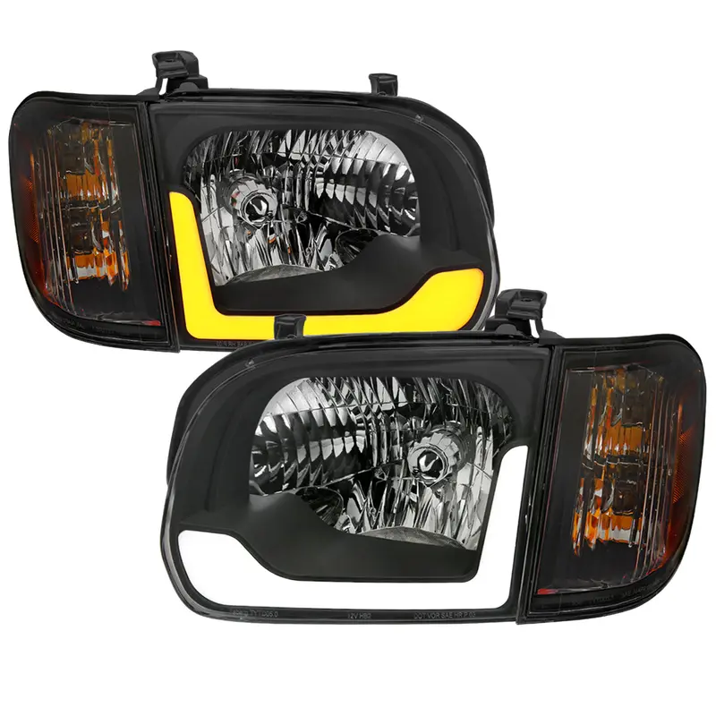 Spec-D 05-06 Tundra/05-07 Sequoia Headlights Oem Style Seq Black 1