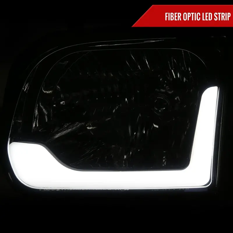 Spec-D 05-06 Tundra 05-07 Sequoia Led Bar Headlights Chrome/Smoked 1