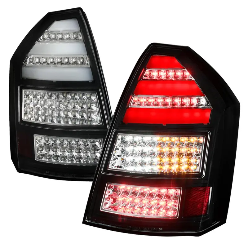 Spec-D 05-07 Chrysler 300C Led Tail Lights Black 1