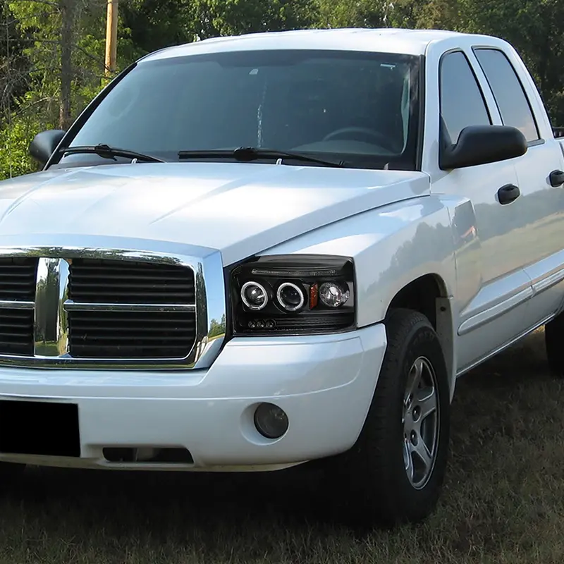 Spec-D 05-07 Dodge Dakota Halo Projector Headlights Chrome 2