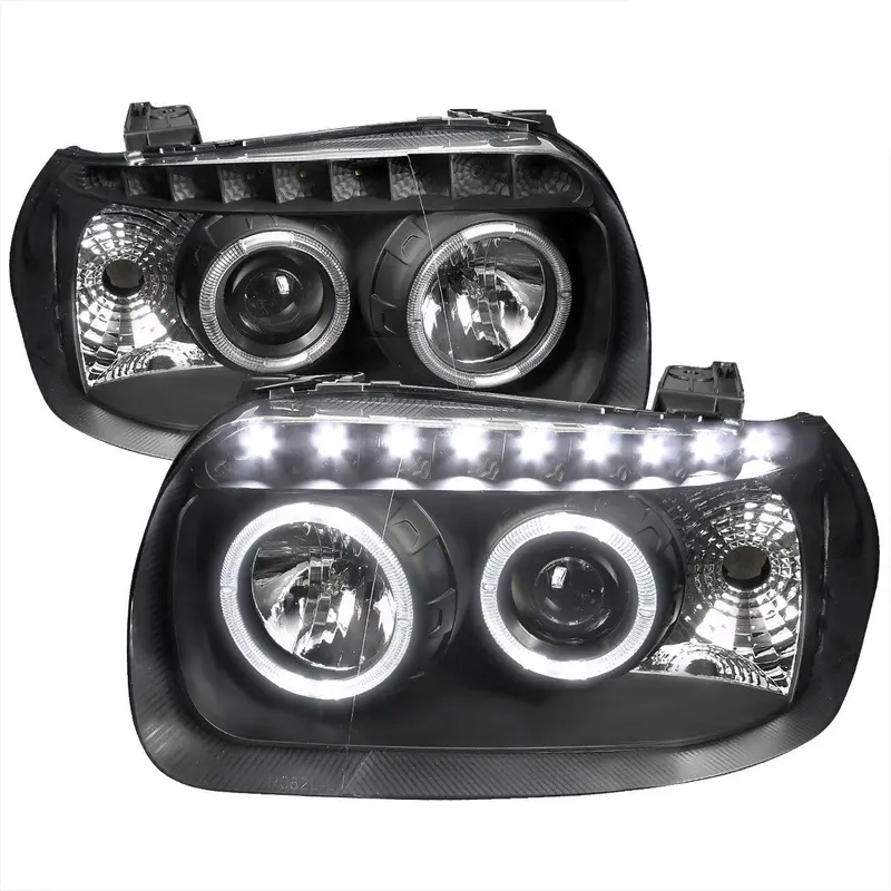Spec-D 05-07 Ford Escape Headlights Dual Halo Projector Matte Black 1