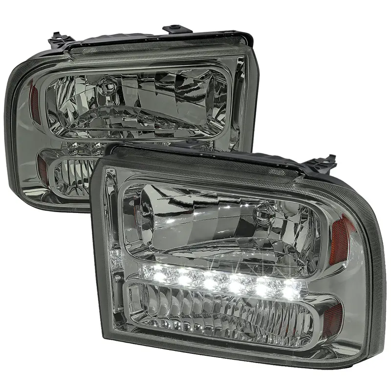 Spec-D 05-07 Ford F-250 F-350 Headlights Projector Smoked 1