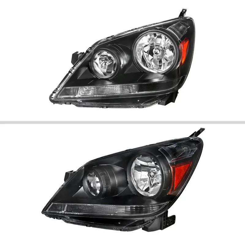 Spec-D 05-07 Honda Odyssey Headlights Oem Style 9006 Bulbs Black 2