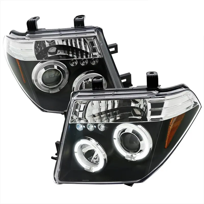 Spec-D 05-08 Frontier 05-07 Pathfinder Led Headlights Black 1