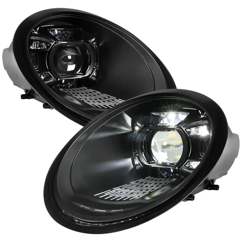 Spec-D 05-08 Porsche 911 997.1 Led Projector Headlights Black 1