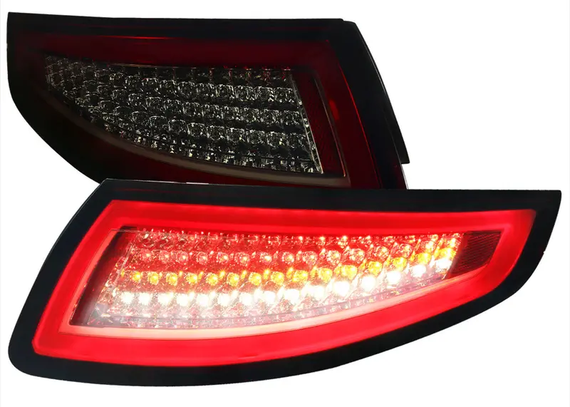 Spec-D 05-08 Porsche 997 911 Led Tail Light Red Smoked 1