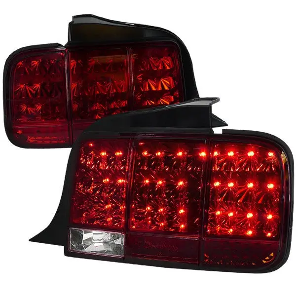Spec-D 05-09 Ford Mustang Sequential Led Tail Lights Red 1