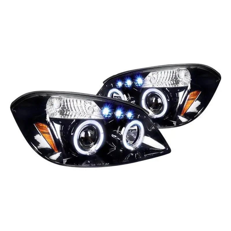 Spec-D 05-10 Chevy Cobalt G5 Pursuit Halo Projector Headlights Smoked 1