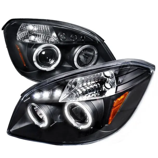 Spec-D 05-10 Chevy Cobalt Halo Projector Headlights Black 1