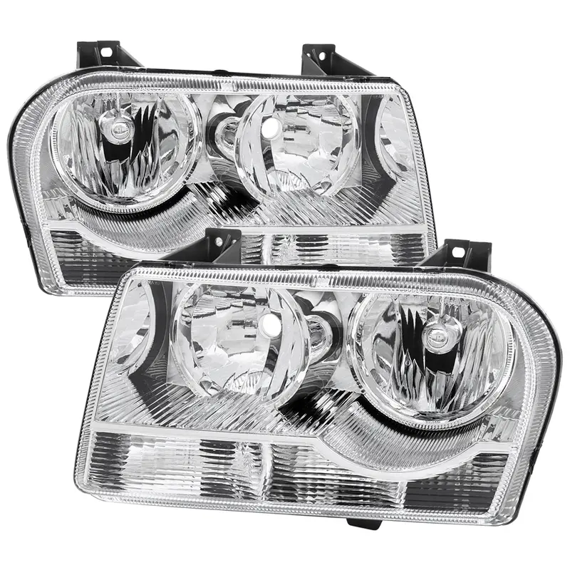 Spec-D 05-10 Chrysler 300 Oem Style Headlights Chrome/Clear 1