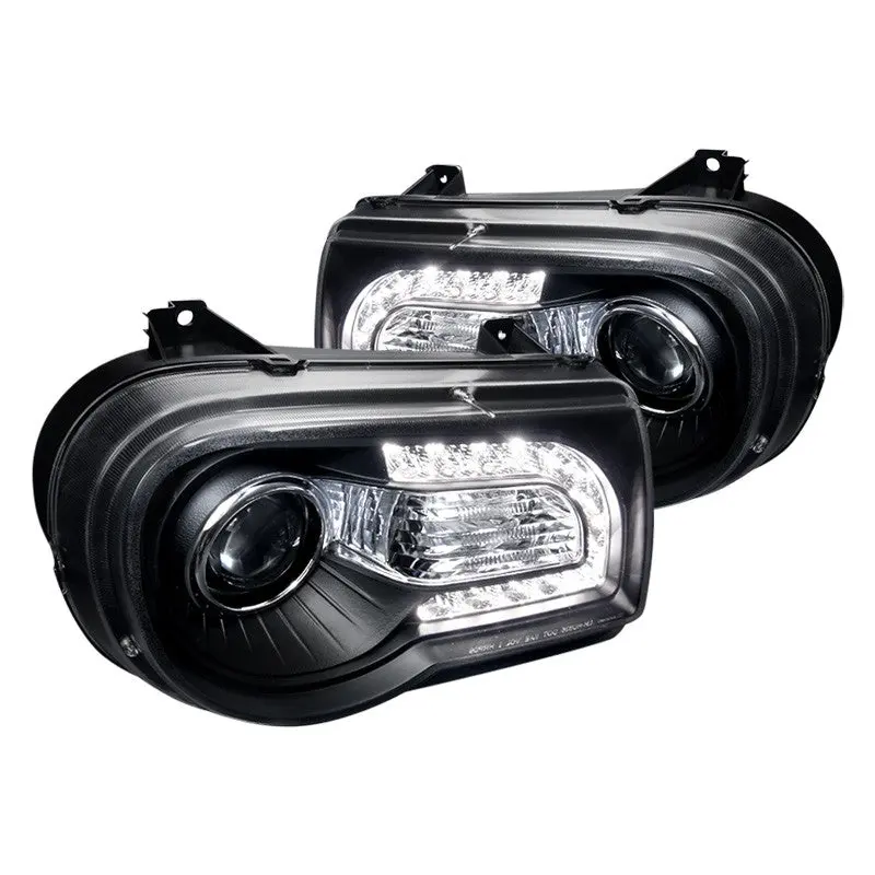 Spec-D 05-10 Chrysler 300C Projectory Black Headlights 1