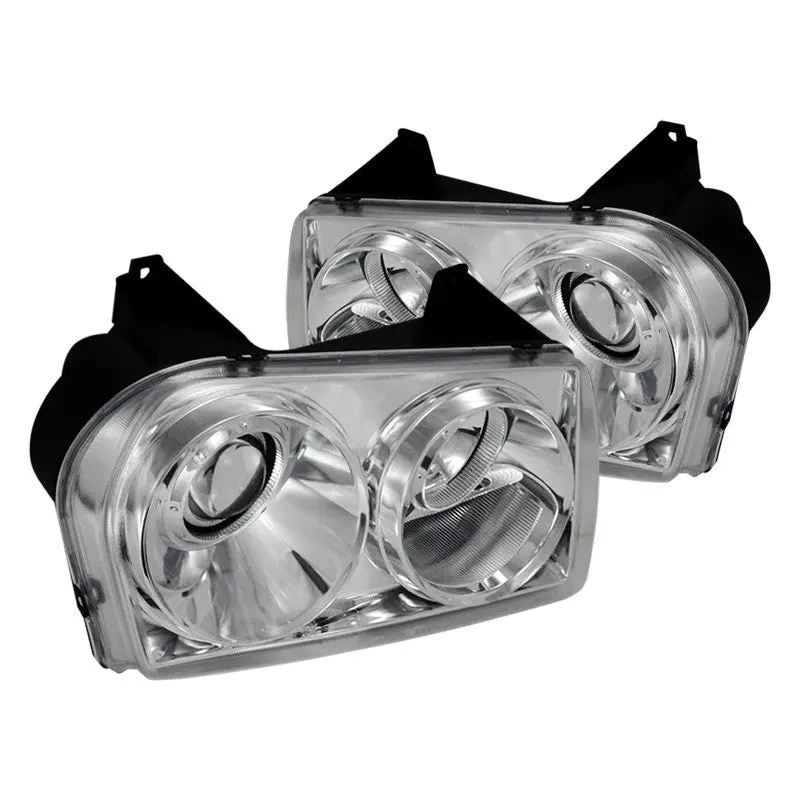Spec-D 05-10 Chrysler 300C Projectory Chrome Headlights 1