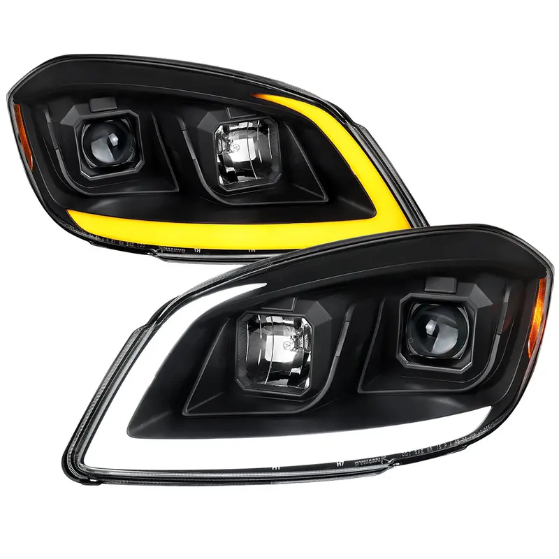Spec-D 05-10 Cobalt Pontiac G5/Pursuit Headlights Led Bar Matte Black 1