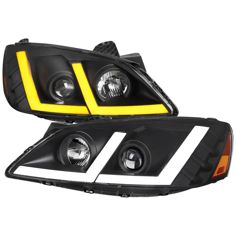 Spec-D 05-10 Pontiac G6 Headlights Sequential Led Bar Projector Black 1