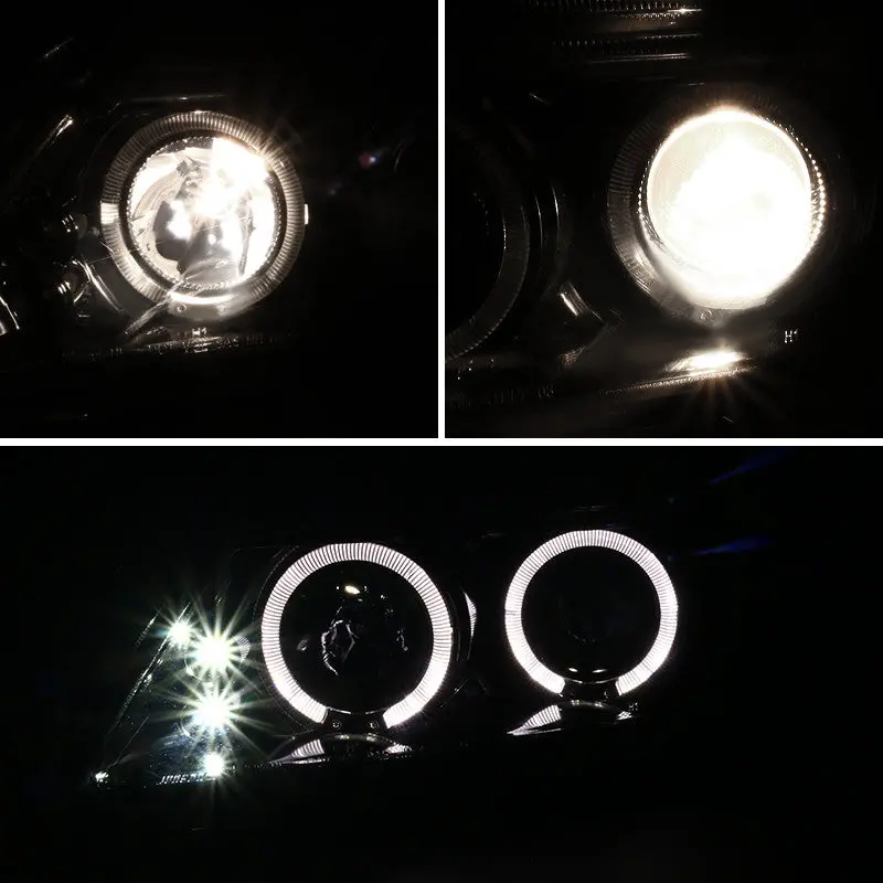 Spec-D 05-10 Scion Tc Dual Halo Projector Headlights Black 2