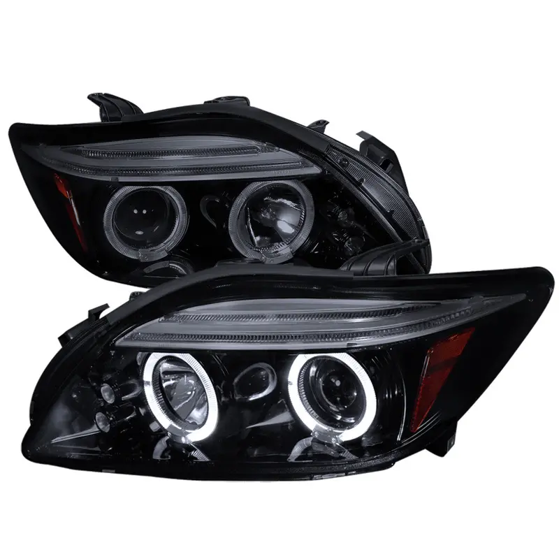 Spec-D 05-10 Scion Tc Dual Halo Projector Headlights Black/Smoked 1